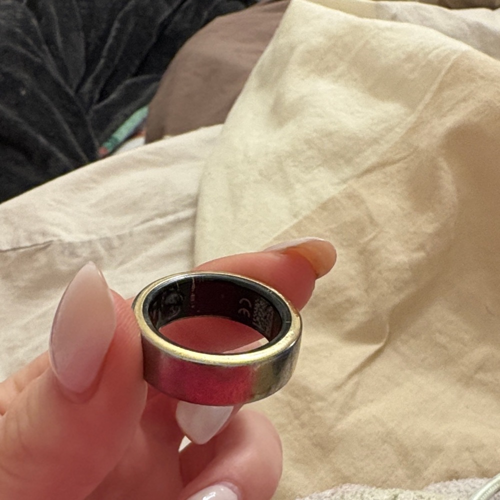 Silver and Black Ring